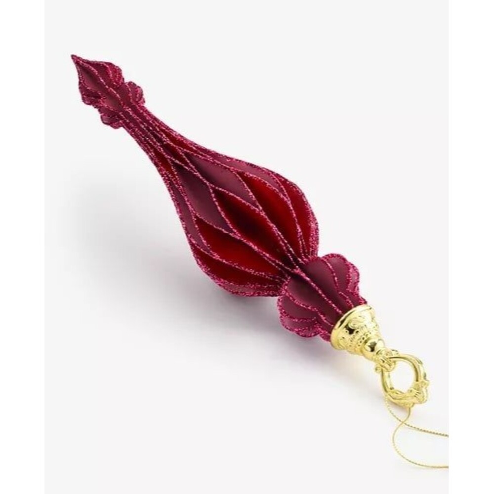 Macy’s Holiday Lane Berry Tones Paper Finial Ornament